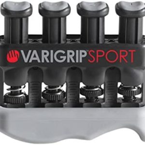 Dynatomy VariGrip Sport (VGSP), Adjustable Resistance, Medium, Heavy Finger, Hand Exerciser, Grip Strengthener, Extra-Wide Base, Padded fingertips, Callus Builder