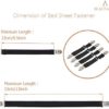 BEADNOVA Bed Sheet Straps 4 Pcs Bed Sheet Holders Fitted Sheet Clips Adjustable Sheet Suspenders Mattress Fasteners Gripper Corner Clips for Bed Mattress Cover Fitted Bed Sheets Sofa Cushion - Image 2