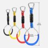 Gentle Booms Sports Colorful Swing Gymnastic Bar Rings,Playground Equipment for Ninja Slackline, MonSkey Ring, Climbing Ring, Obstacle Ring (Blue/6pcs) - Image 2
