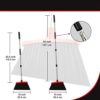 Broom Strongest 80% Heavier Duty - Outdoor Broom Indoor Broom, Angle Broom with Extendable Broomstick for Easy Sweeping - Easy Assembly & Durable, Great Use for Home Kitchen Room Office Lobby Floor - Image 6