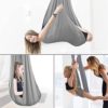 Bisonic Aerial elastic Yoga Hammock - Yoga Swing for Antigravity Yoga, Inversion Exercises, Improved Flexibility & Core Strength - Extension Straps, Carabiners and Pose Guide Included ï¼ˆRed,5x2.8Mï¼‰ - Image 5