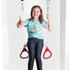 DreamGYM Doorway Swing for Kids Indoor - Trapeze Bar and Gymnastic Rings Combo and Classic Rope Swing for Doorway Gym - Image 5