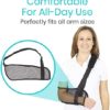 Vive Mesh Shoulder Sling - Arm Brace For Torn Rotator Cuff Injury - Right/Left Support For Men and Women - Adjustable Immobilizer For Shower - Stabilizer For Elbow, Wrist, Thumb Injuries, Dislocation - Image 3
