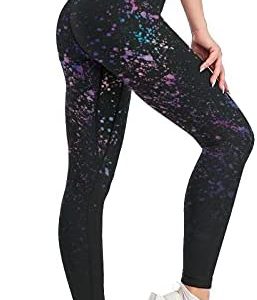 Cerburny Women's Athletic Workout Leggings High Waisted 4-Way Stretch Yoga Pants Running Exercise Pants