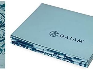 Gaiam Yoga Mat - Folding Travel Fitness & Exercise Mat - Foldable Yoga Mat for All Types of Yoga, Pilates & Floor Workouts (68"L x 24"W x 2mm Thick)
