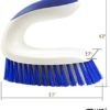 ITTAHO All Purpose Scrub Brush for Cleaning,Stiff Bristle Cleaning Brush with Non-Slip Grip for Bathroom Tile Floor-2 Pack - Image 2
