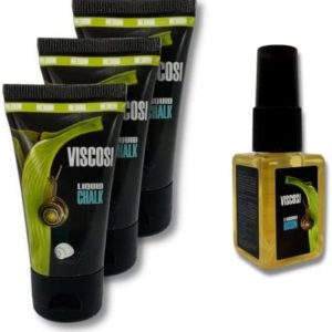 Viscosi Pole Grips Set for Hands and Body. Liquid Chalk-Based Grips for Dry Hands (Medium) 3-Pack and Pole Dance Body Grip Rosin-Based for poledancing (1oz x 4).
