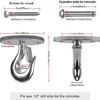 Dolibest Ceiling Anchor Mount Ceiling Mount Bracket for Yoga Swing Suspension Mount Resistance Band Wall Anchor for Yoga Swing, Body Weight Strength Training Systems,2000LB - Image 7