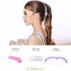 RC ROCHE ORNAMENT 6 Pcs Womens Thin Banana Ponytail Maker Holder Cute Secure Grip Hair No Slip Girls Ladies Beauty Fashion Accessory Clamp Clasp Clip, Medium Transparent Multicolor - Image 2