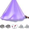 BPDVYRN Elastic Pilates Yoga Swing Aerial, Yoga Hammock Yoga Hammock with Carabiner,Daisy Chain,Hanging disc - Image 2