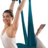 Aerial Hammock， Pilates Flying Swing, Aerial Silks Replacement Fabric Sensory Swing for Antigravity Inversion Include Daisy Chain,Carabiner and Pose Guide XJJUN (Color : Purple-A, Size : 5 m) - Image 2