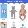 JIZHI Lifelike Reborn Baby Dolls Boys - 17-Inch Baby Soft Skin Realistic-Newborn Baby Dolls Full Body Vinyl Anatomically Correct Real Life Baby Dolls with Feeding Toy & Gift Box for Kids Age 3 + - Image 6