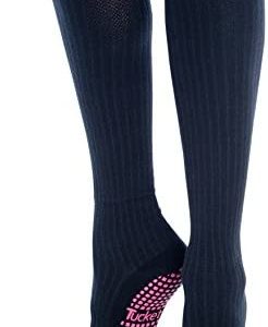 Tucketts Knee High Toeless Long Non-Slip Grip Socks - Anti Skid Yoga, Barre, Pilates, Home & Leisure - 1 pair Size 5 - 10
