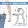FitColt Grip Strength Trainer 2 Pack, Hand Grip Strengthener, Non-Slip Hand Gripper with Adjustable Resistance 11-132 Lbs, Forearm Strengthener for Hand Strength Training and Injury Recovery - Image 3