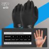 Kayak Gloves - Full Finger Black Rowing Gloves with Anti Slip Palm- Ideal for Kayaking, Paddling, Sculling, Fishing, Watersports, Sailing, Jet Ski and More. for Men and Women - Image 3
