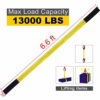 Lift Sling Straps, JCHL 6.5'X2" Heavy Duty Flat Eye Lift Sling 13,000 lbs Capacity Lifting Straps Nylon Tree Saver Recovery Strap Web Sling Winch Strap 2-Pack - Image 2