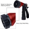 GREEN MOUNT Water Hose Nozzle Spray Nozzle, Metal Garden Hose Nozzle with Adjustable Spray Patterns, Perfect for Watering Plants, Washing Cars and Showering Dogs & Pets - Image 3