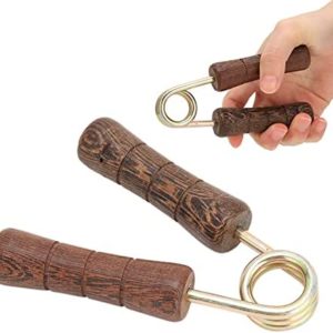 Hand Grip Strengthener Wood Grip Strength Trainer Wrist Forearm Hand Exerciser Home Gym