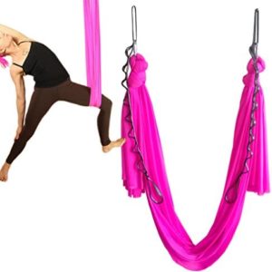 Wellsem Elastic Yoga Aerial Swing Yoga Hammock Body Workout Fitness