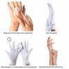 White Cotton Gloves, McoMce 6 Pairs Moisturizing Cosmetic Night Cotton Gloves for Eczema, Moisturizing Gloves for Dry Hands, Cotton Gloves for Hand Spa, White Gloves for Coin Jewelry Inspection (XL) - Image 5