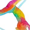 "The melting pot" silks/aerial yoga art print. - Image 3