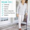 Vive Quad Cane - Walking Stick for Men and Women - Lightweight Adjustable Staff - Comfortable Right and Left Hand Grip for Stability Support - Four Prong Sturdy Aluminum Travel Aid - 4 Tip - Image 6