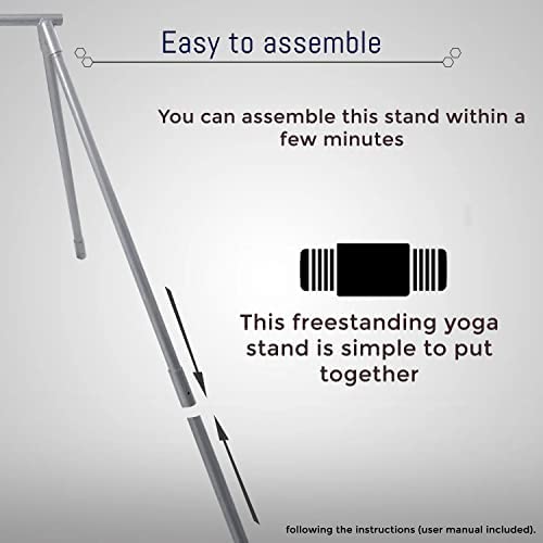 FEBTECH- Freestanding Yoga Stand - Support up to 550 LBs- Perfect Stand for Hooks, Hammocks, Silk, Lyra, Punching Bag - Image 5