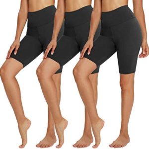 TNNZEET 3 Pack Biker Shorts for Women – 8" Buttery Soft High Waisted Yoga Cycling Workout Shorts