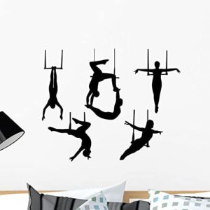Wallmonkeys FOT-26640221-24 WM214527 Trapeze Silhouette Vector Peel and Stick Wall Decals (24 in W x 20 in H), Medium