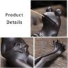 ChangWanna Frog Incense Stick Holder - Ceramic Insence Burner Ash Catcher, Insense Stand with 45 Sandalwood Incense Sticks, Frog Ornament for Aromatherapy/Yoga/Meditation/Home Living Room Office Decor - Image 5