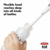 OXO Tot Bottle Brush with Nipple Cleaner and Stand, Gray - Image 4