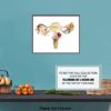 Female Anatomy Fertility Wall Art - Unique Gift for Women, OBGYN, Gynecology, IVF Doctors Office - Floral Uterus Picture Print - Home Decor for Apartment, Medical Clinic - Gold - Image 7