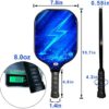 Panel Sound USAPA Approved Pickleball Paddle Lightweight Pickleball Paddles Set of 2,Pickleball Rackets Set, 1 Carrying Case, 2 Cooling Towels & 4 Balls - Image 5