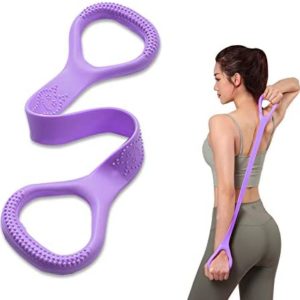 Figure 8 Fitness Resistance Band, Arm|Back Training Elastic Ropes - Pure Barre Workout Chest Arm and Shoulder Stretch Bands Exercise Equipment for Physical Therapy,Yoga,Pilates,Stretching