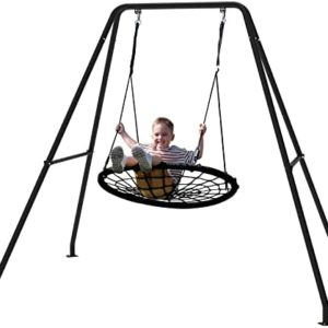 Swing Frame, 500lbs A-Frame Heavy Duty Swing Sets for Backyard, Swing Stand Without Saucer Swing