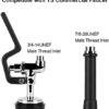 COOLWEST Pre-Rinse Sprayer Head with Hand Grip for Commercial Kitchen Sink Faucet, High Pressure Dish Spray Valve Nozzle Replacement Kit for Wall Mount Commercial Faucet - Image 2