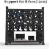 XIANXIAN Mining Rig Frame 12 GPU, Open Air Mining Rig Frame Mining Case Rack Motherboard Bracket Computer Case Support to Dual - Image 3
