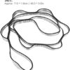1.1M 7 Loops Aerial Yoga Hammock Extension Rope Belt Strap for Hammock Aerial Yoga Outdoor Camping Double-Layer High-Strength Polyester Chrysanthemum Rope (Orange) - Image 2