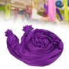 Yoga Hammock, Aerial Yoga Swing Set, Polyamide Flexibility Multifunction Yoga Swing Fitness Hammock Flying Yoga Strap Yoga Swings for Indoor Use Improve Core Strength and Overall Balance(Purple) - Image 2