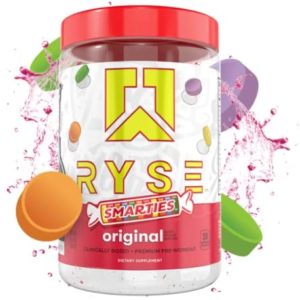RYSE Core Series Loaded Pre | Pump, Energy, Strength | L-Citrulline, Beta Alanine, L-Theanine, Caffeine, and Thinkamine | 30 Servings (Smarties® Original)