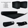 Black Yoga Mat Set- Yoga kit and set for beginner & advanced-Straps, Bag, Towel, Blocks and Mat-Yoga Equipment for Home Workouts & Studio total of 6pcs- Yoga starter kit-Accessories for Men and Women - Image 2