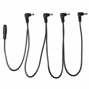 ZRM&E Daisy Chain 1 to 4 Ways Multi-Plug Power Supply Cable for 9V Effect Pedal Power Supply Adapter Plug Guitar Effects Pedal Accessories