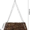 Bird Perch Stand Toy, Bird Food Holder, Natural Wooden Bird Cage Accessories, Bird Standing Climbing Perch for Parrot, Cockatiel, Rat, Parakeet, Budgies, Love Birds - Image 7