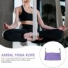 EXCEART 1 Set Aerial Yoga Hammock Flying Yoga Swing Pilates Aerial Silk Fabric Body Extending Strap Inversion Tool for Gym Home Fitness Violet - Image 9