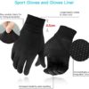 Unigear Lightweight Running Gloves, Touch Screen Anti-Slip Warm Gloves Liners for Cycling Biking Sporting Driving for Men Women - Image 3