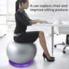 Exercise Ball Chairs, Yoga Ball Inflatable Stability Ring Exercise Ball Holder, Balance Ball Base Exercise Ball Chair Ring Balance Ball Chair Pilates Ball for Fitness Gym Home Workout Equipment - Image 3