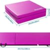 Matladin 6' Folding Tri-fold Gymnastics Gym Exercise Aerobics Mat, 6ft x 2ft x 2in PU Leather Tumbling Mats with Hook & Loop Fastener for Stretching Yoga Cheerleading Martial Arts - Image 7
