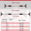 APRIXIATE Pull Up Bar for Doorway, Chin Up Bar No Screw Installation Strength Training Pull-Up Bars with Automatic Locking, Adjustable Width for Home Gym Exercise Fitness 440 LBS - Image 2