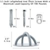 Wall And Ceiling Mount Aerial Rope Brackets, Ceiling Anchors For The Yoga,Olympic Rings Trx Hanger Bracket, Suspension Straps, Boxing Sandbags, Resistance Bands, Battle Ropes, Swing(2 Pcs) - Image 3