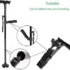 Folding Cane with Led Light, Adjustable Canes and Walking Sticks for Seniors, Walking Cane Stick for Men and Women with Cushion 2 T Handle and Pivoting Quad Base for Arthritis Disabled and Elderly - Image 2